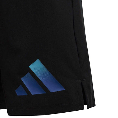 Black - Pack Shot - Adidas Childrens-Kids Train Aeroready Icons Woven Shorts