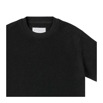 Black - Side - Prevu Mens Ottoman Boxy T-Shirt