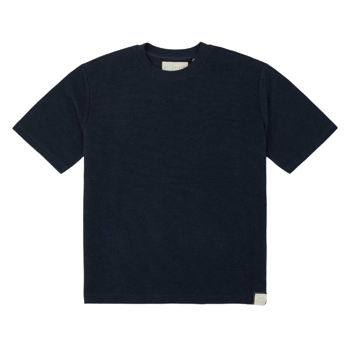 Navy - Front - Prevu Mens Ottoman Boxy T-Shirt