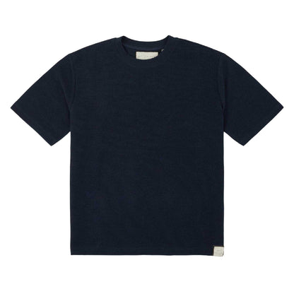 Navy - Front - Prevu Mens Ottoman Boxy T-Shirt