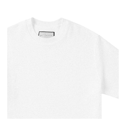 White - Side - Prevu Mens Ottoman Boxy T-Shirt