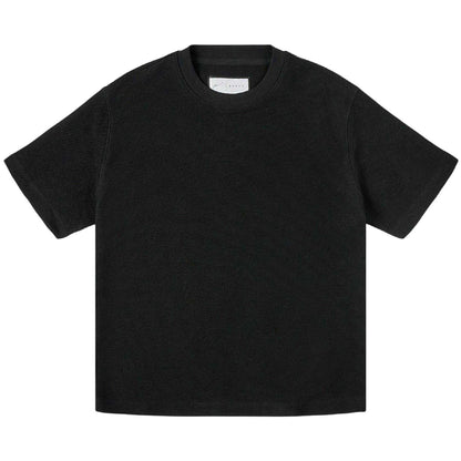 Black - Front - Prevu Mens Ottoman Boxy T-Shirt