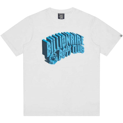 White - Front - Billionaire Boys Club Mens Arched Logo T-Shirt