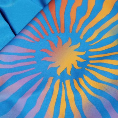 Blue-Yellow - Side - Speedo Girls Printed One Piece Swimsuit