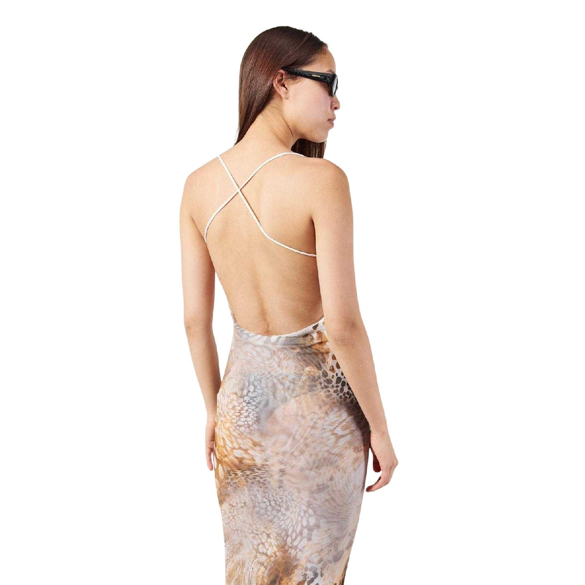 Multicoloured - Lifestyle - Grace Jacob Womens-Ladies Animal Print Maxi Dress