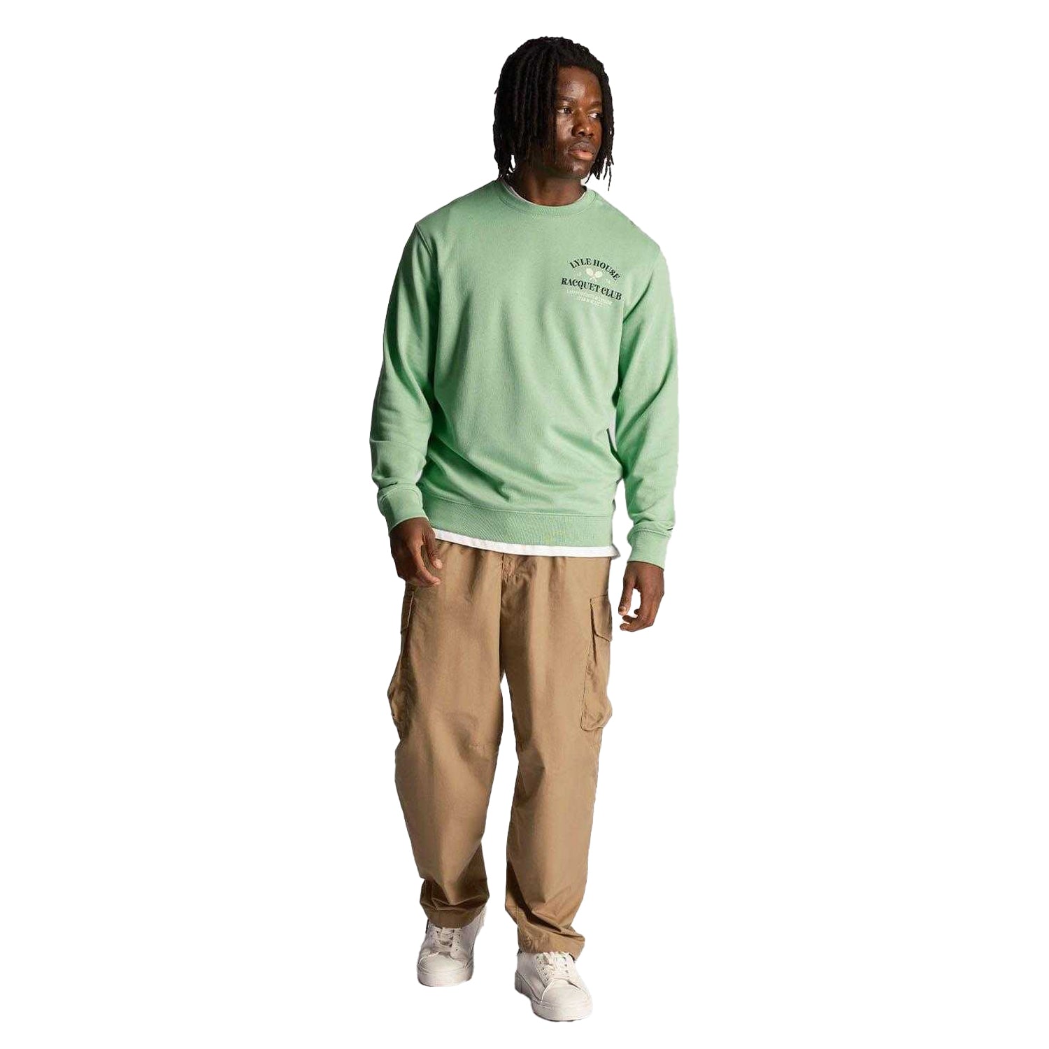 Green - Lifestyle - Lyle & Scott Mens Racquet Club Graphic Sweatshirt