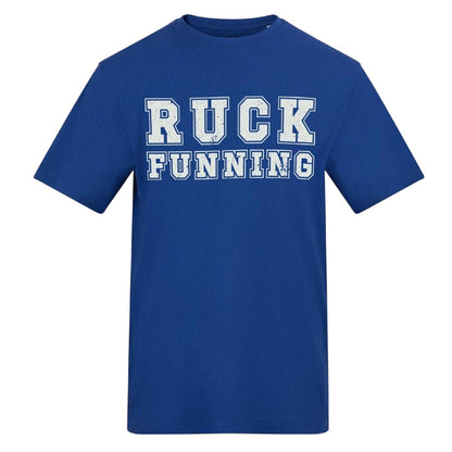 Blue - Front - AWD Mens Ruck Funning T-Shirt