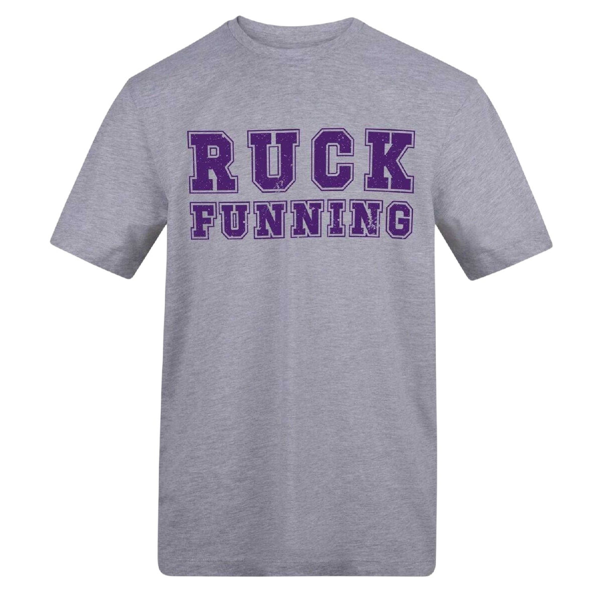 Grey - Front - AWD Mens Ruck Funning T-Shirt