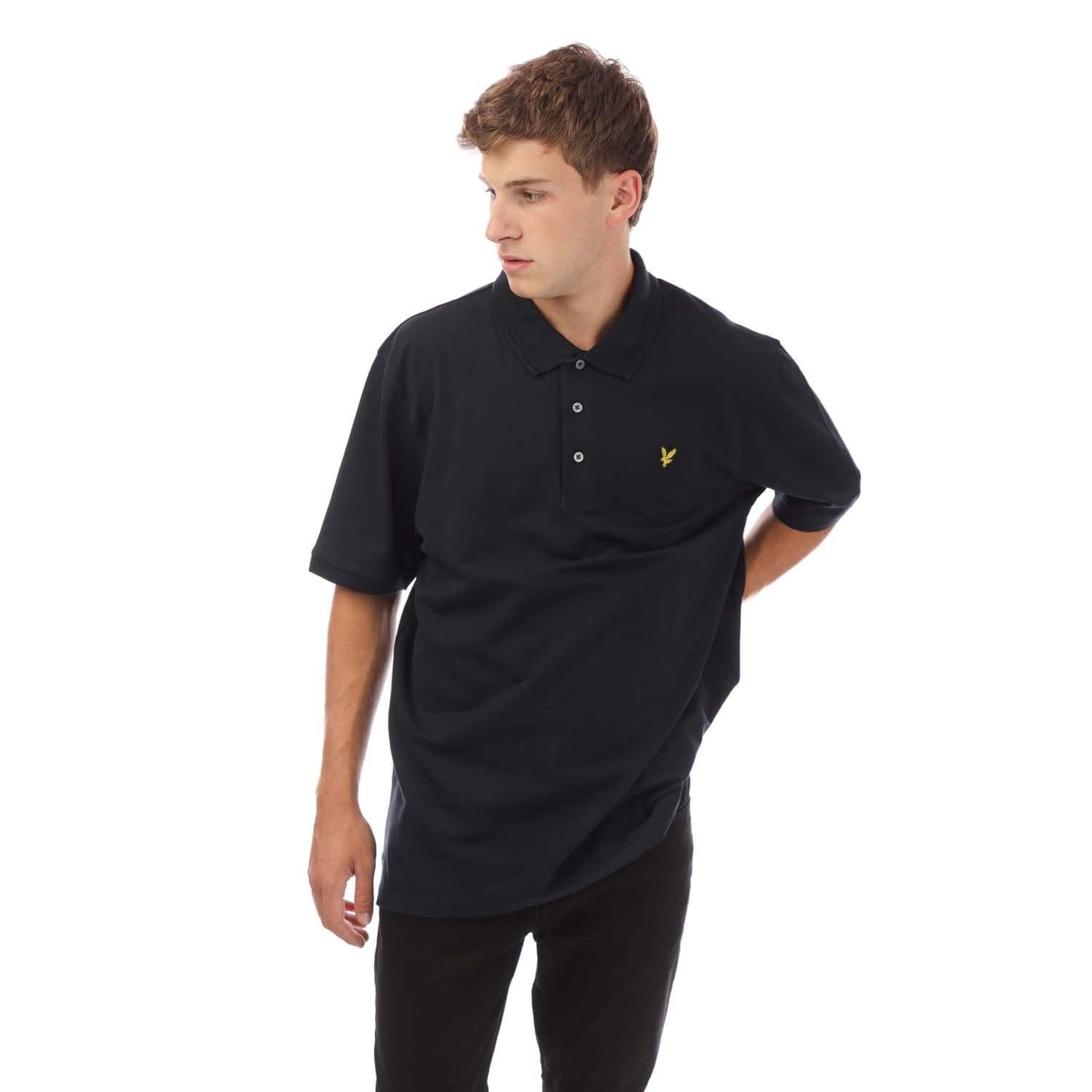 Navy - Front - Lyle & Scott Mens Rally Tipped Polo Shirt