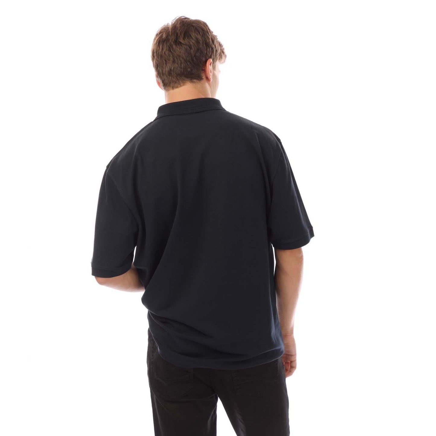Navy - Back - Lyle & Scott Mens Rally Tipped Polo Shirt