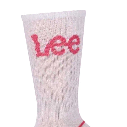 White - Side - Lee Womens-Ladies Sports Socks (Pack of 3)