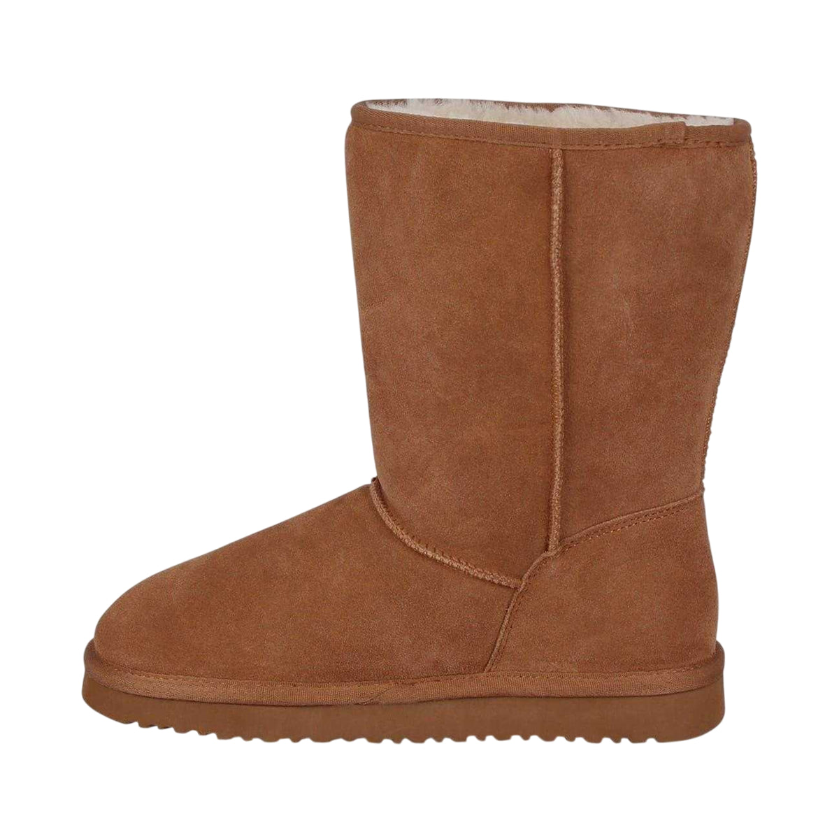 Tan - Back - Jack Wills Womens-Ladies Suede Mid Calf Boots