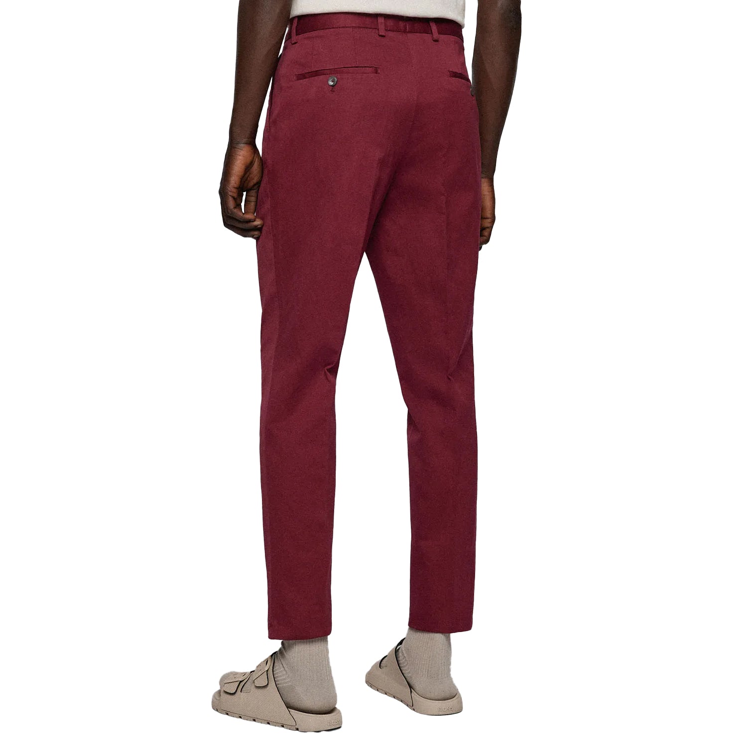 Red - Back - Boss Mens T-Peet Trousers