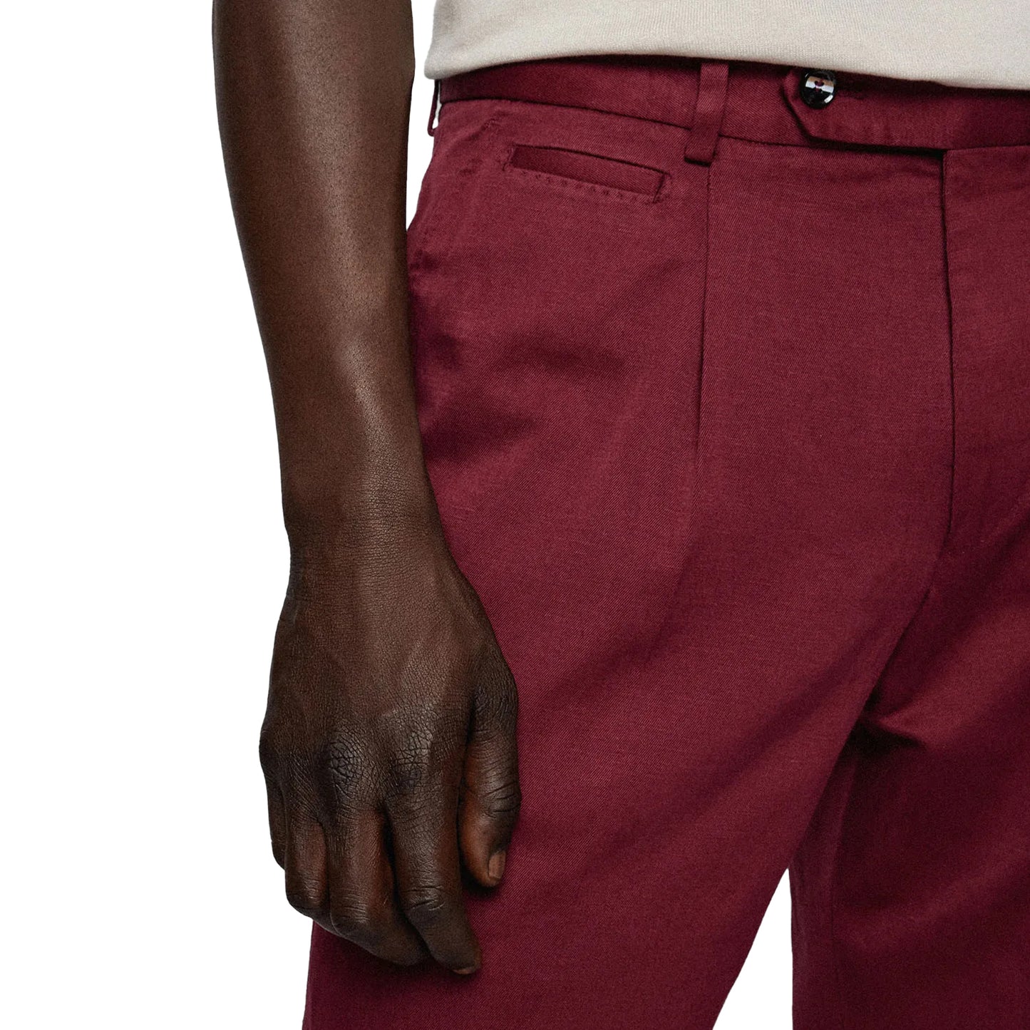 Red - Side - Boss Mens T-Peet Trousers