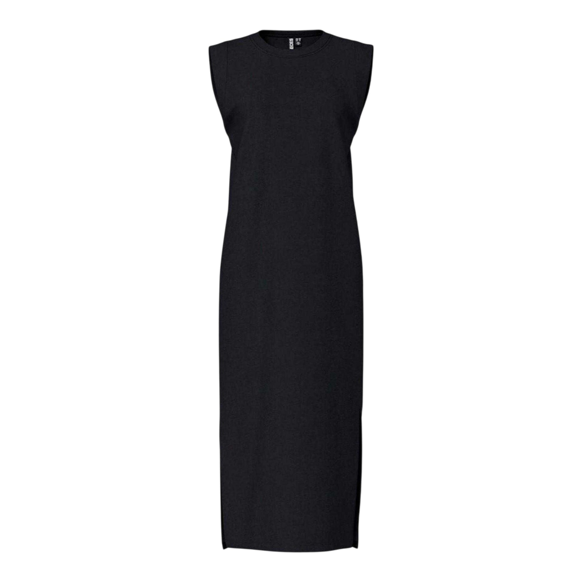 Black - Front - Pieces Womens-Ladies Chilli Maxi Dress