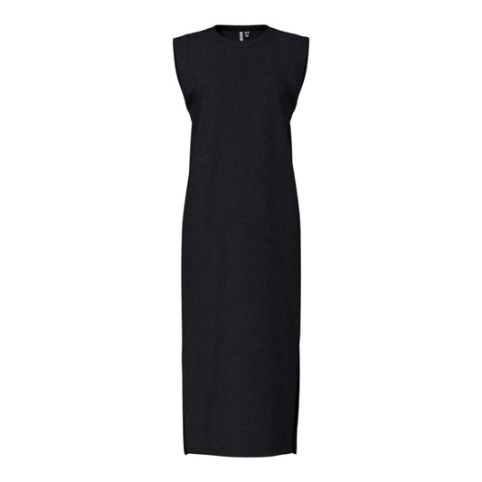 Black - Front - Pieces Womens-Ladies Chilli Maxi Dress
