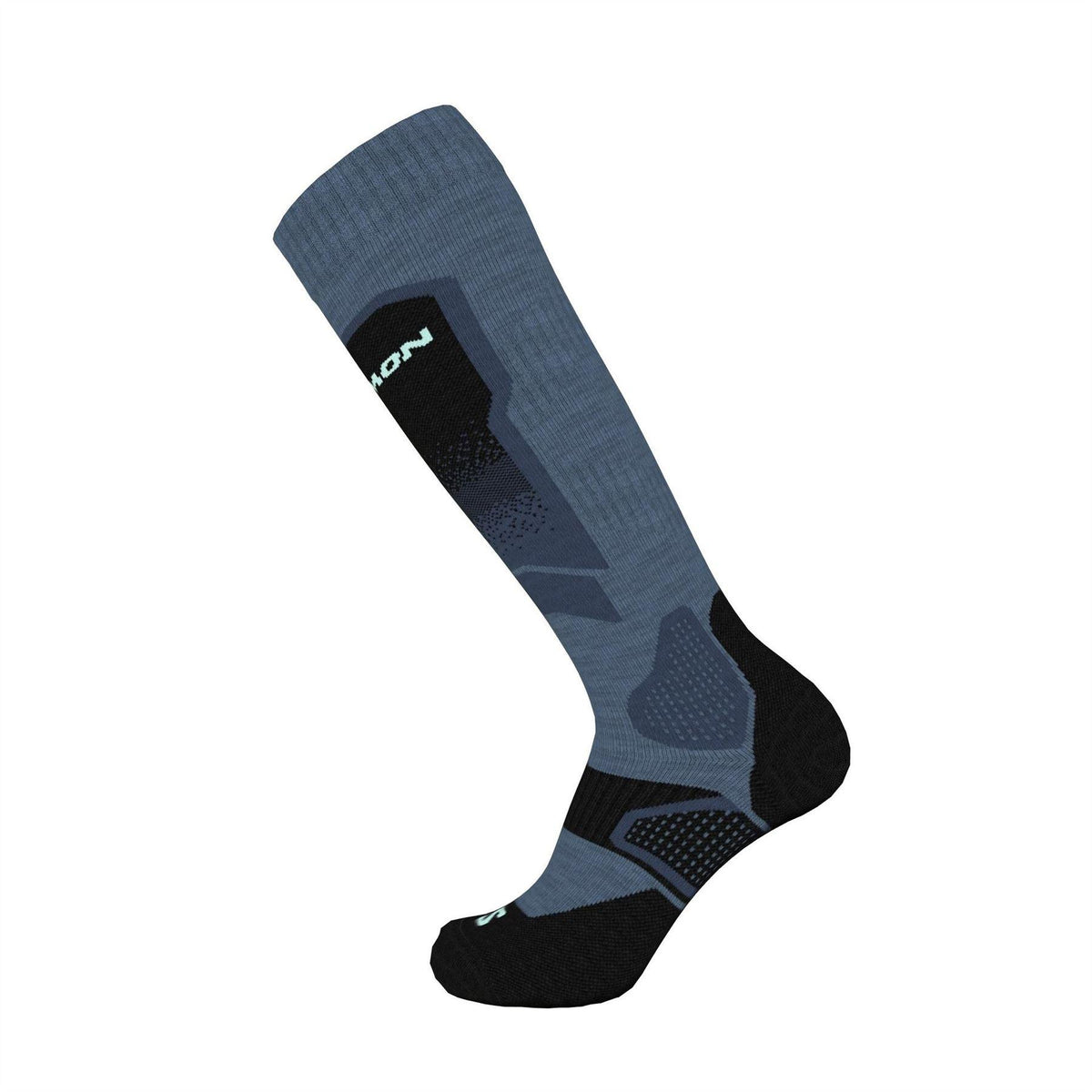Black - Back - Salomon Mens Max Over Ski Socks