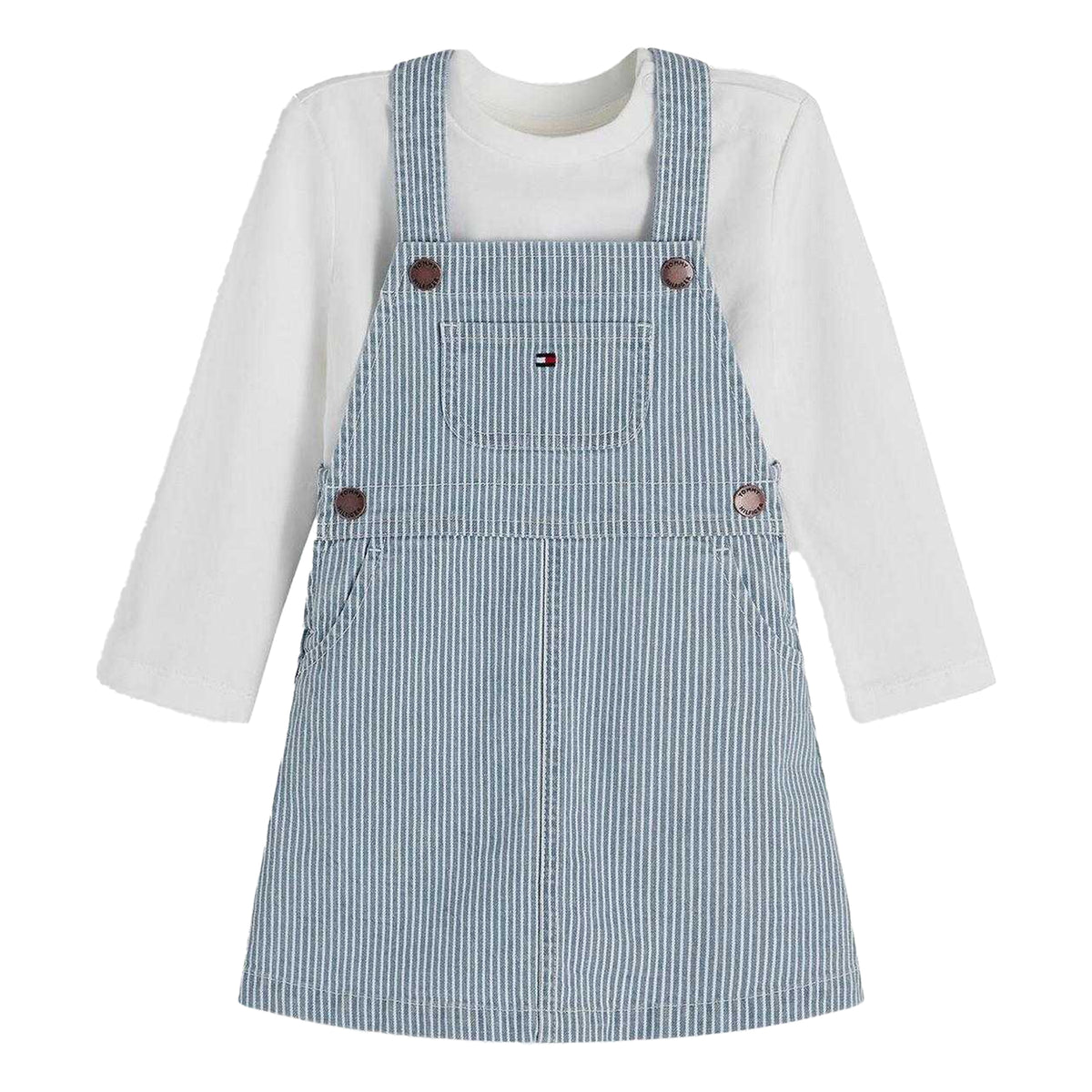 Blue - Front - Tommy Hilfiger Baby Girls Co-ord Set