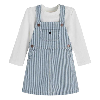 Blue - Front - Tommy Hilfiger Baby Girls Co-ord Set