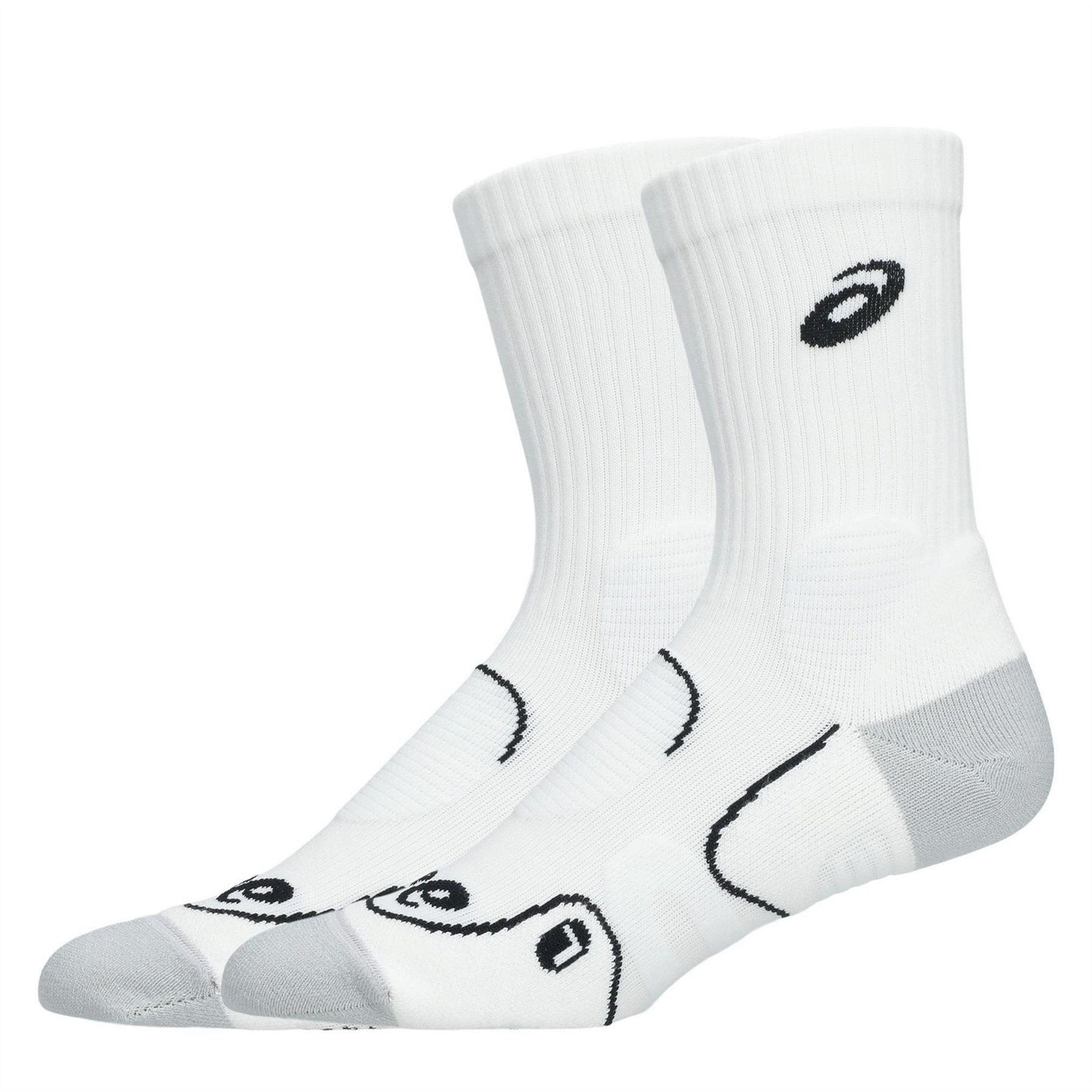 Brilliant White - Back - Asics Unisex Adult Crew Socks