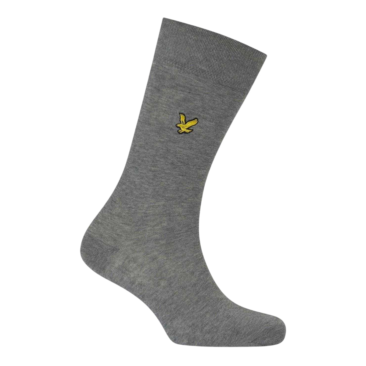 Grey - Side - Lyle & Scott Mens Barwood Assorted Designs Ankle Socks (Pack of 3)