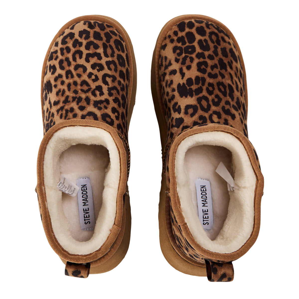 Brown-Black - Lifestyle - Steve Madden Womens-Ladies Campfire Leopard Print Ankle Boots