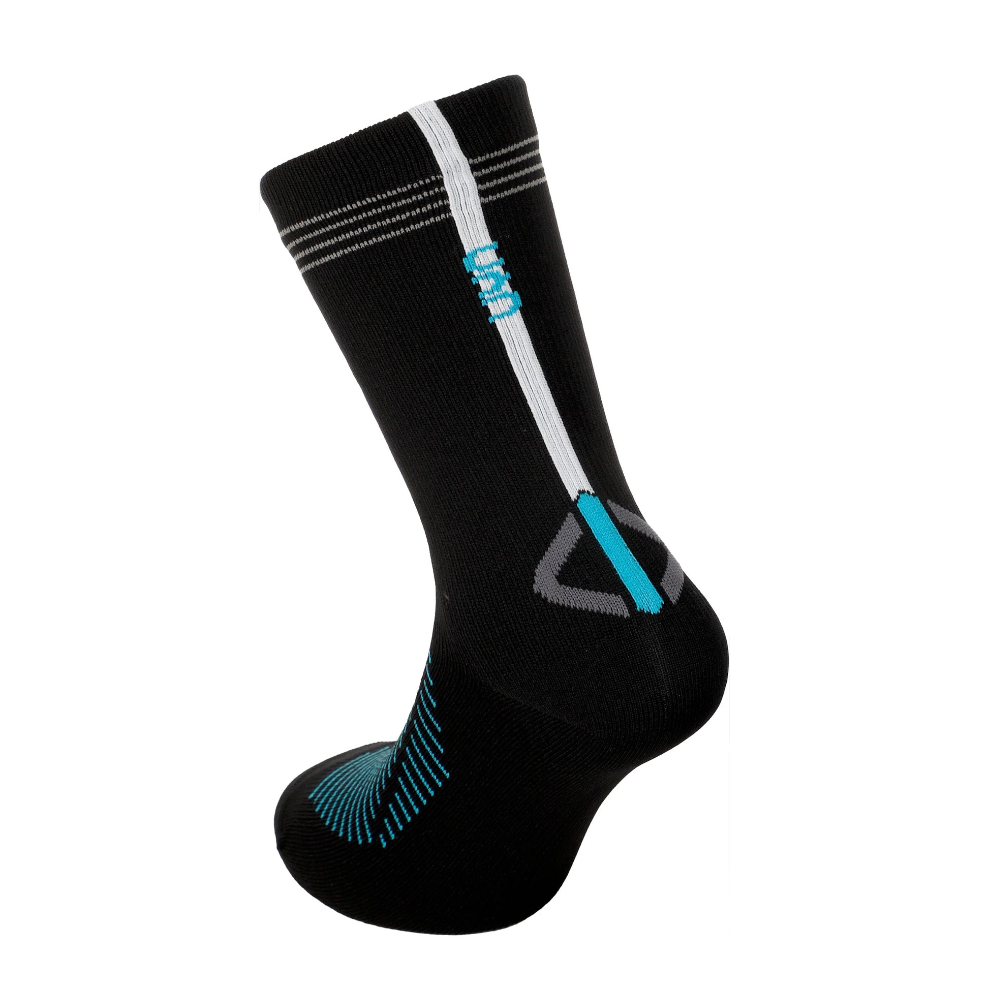 Black-Green - Back - Salomon Unisex Adult Predict Geometric Pattern Grip Socks (Pack of 2)