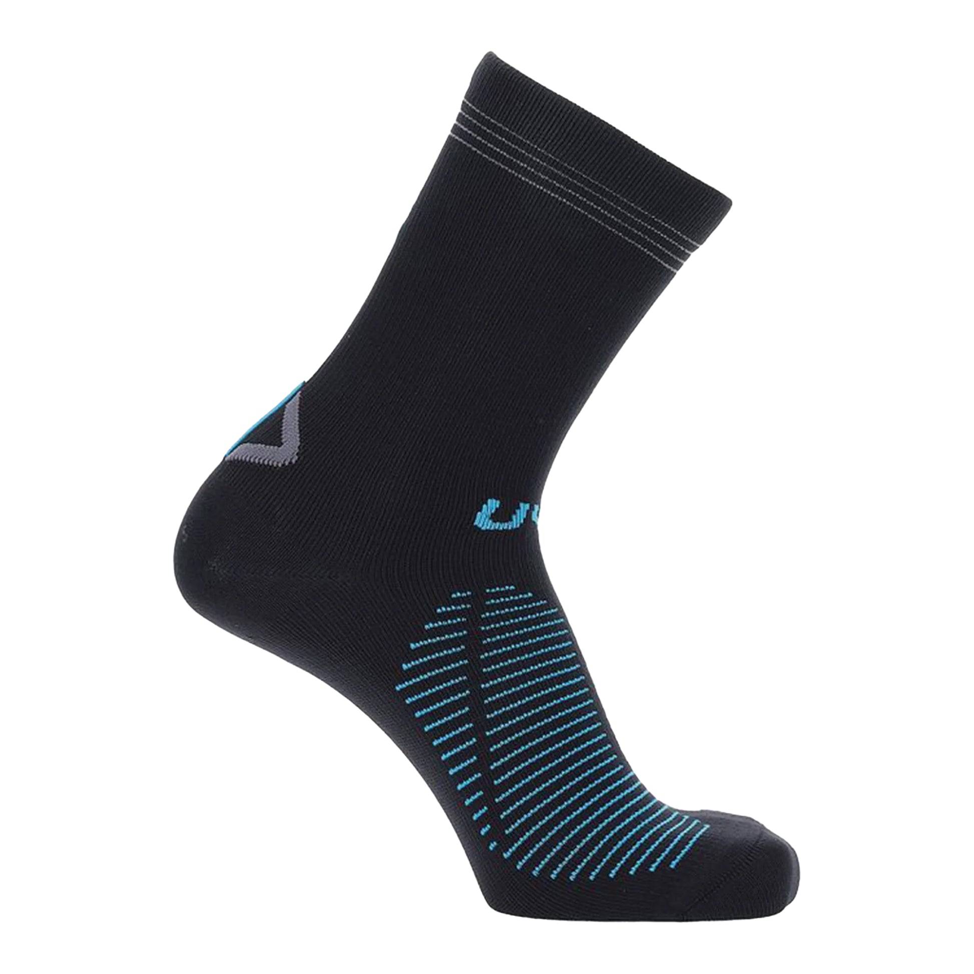 Black-Green - Side - Salomon Unisex Adult Predict Geometric Pattern Grip Socks (Pack of 2)