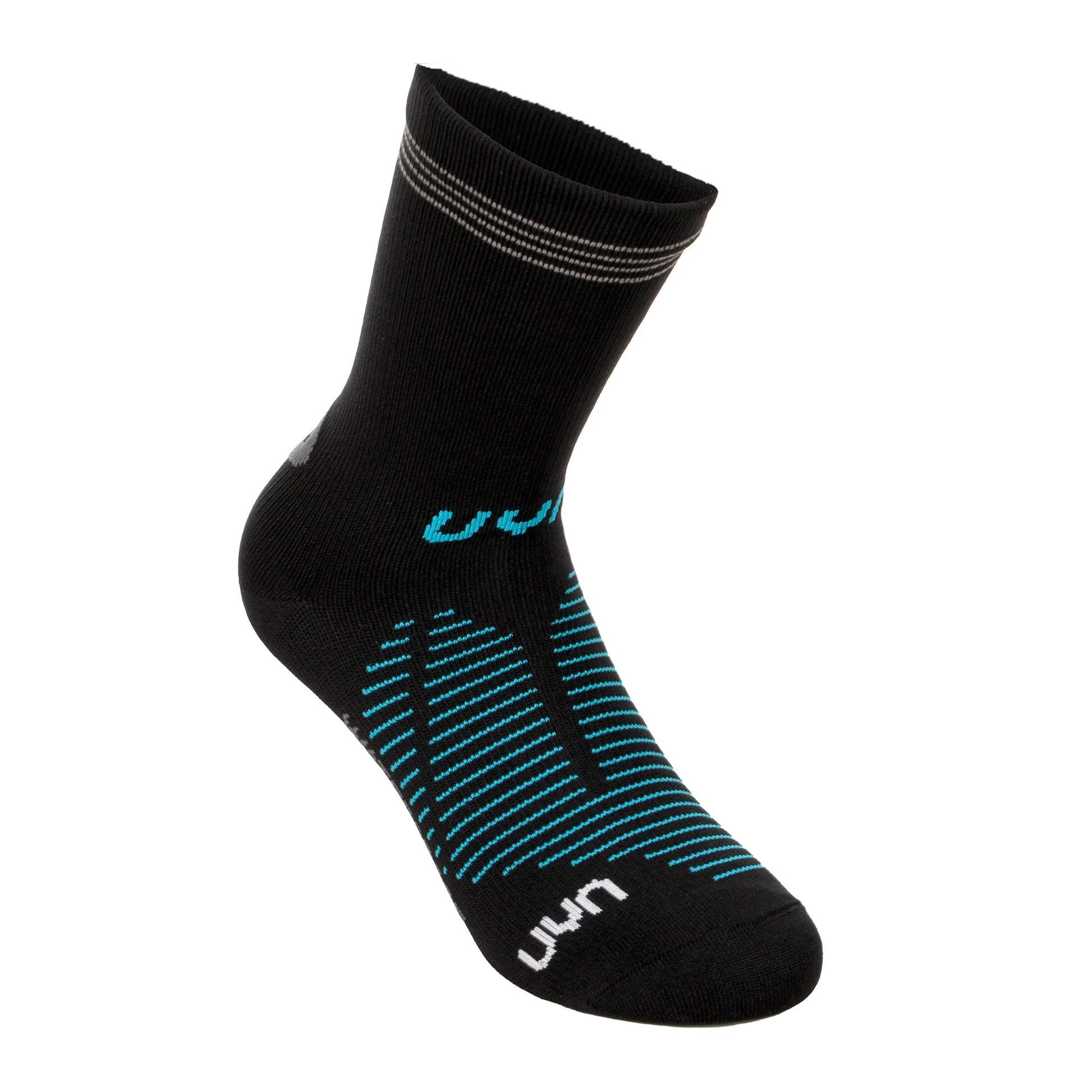 Black-Green - Front - Salomon Unisex Adult Predict Geometric Pattern Grip Socks (Pack of 2)