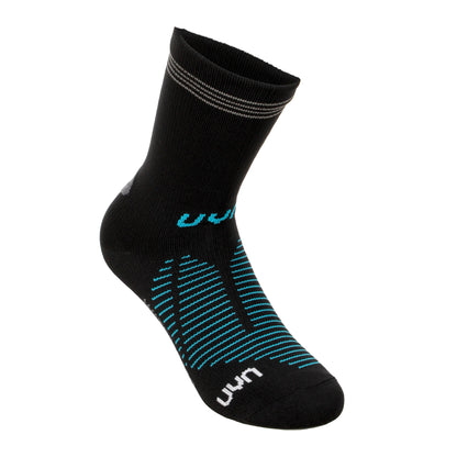 Black-Green - Front - Salomon Unisex Adult Predict Geometric Pattern Grip Socks (Pack of 2)
