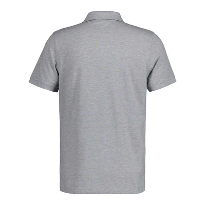 Grey - Back - Gant Mens Shield Tonal Polo Shirt