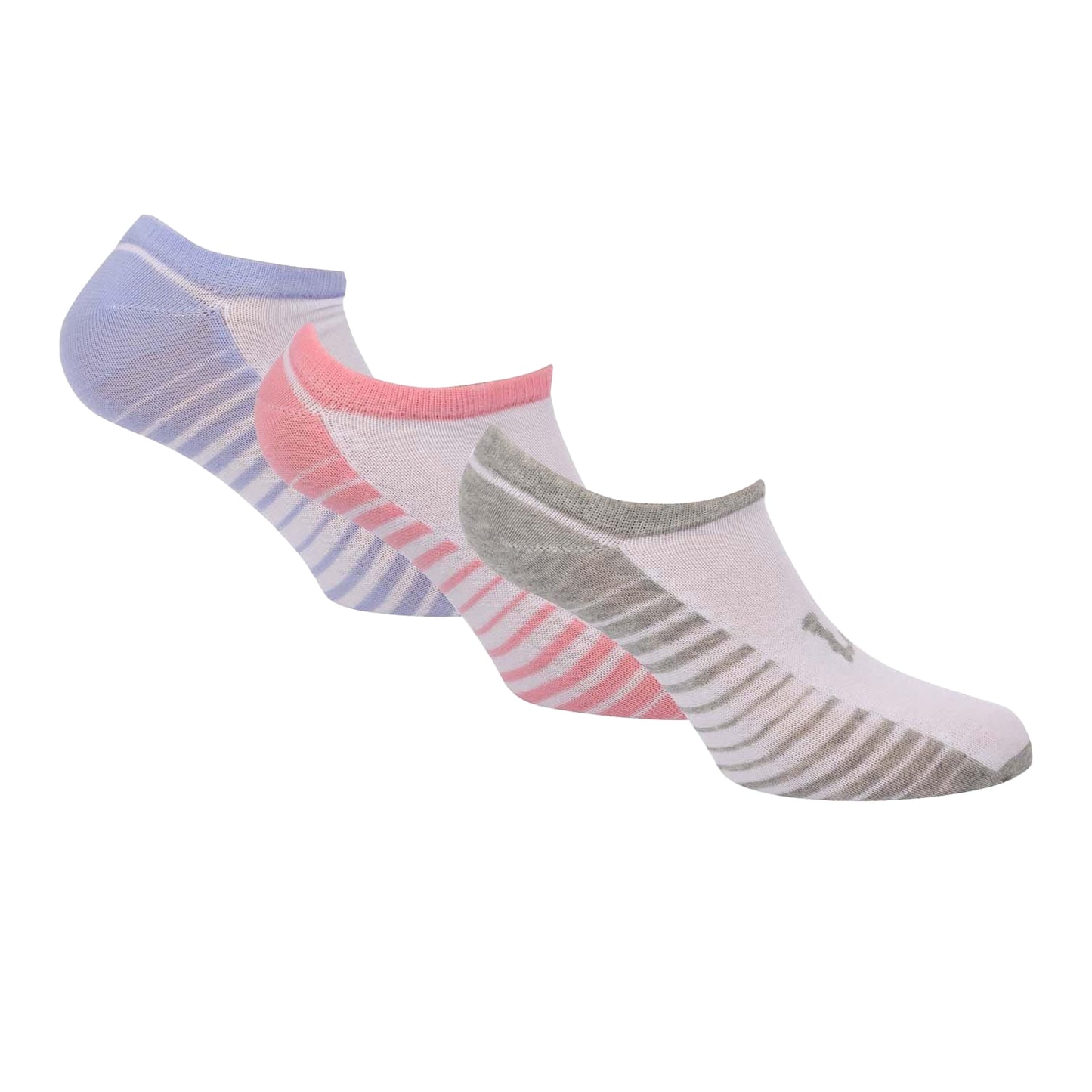 White - Front - Lee Womens-Ladies Comfort Trainer Socks (Pack of 3)