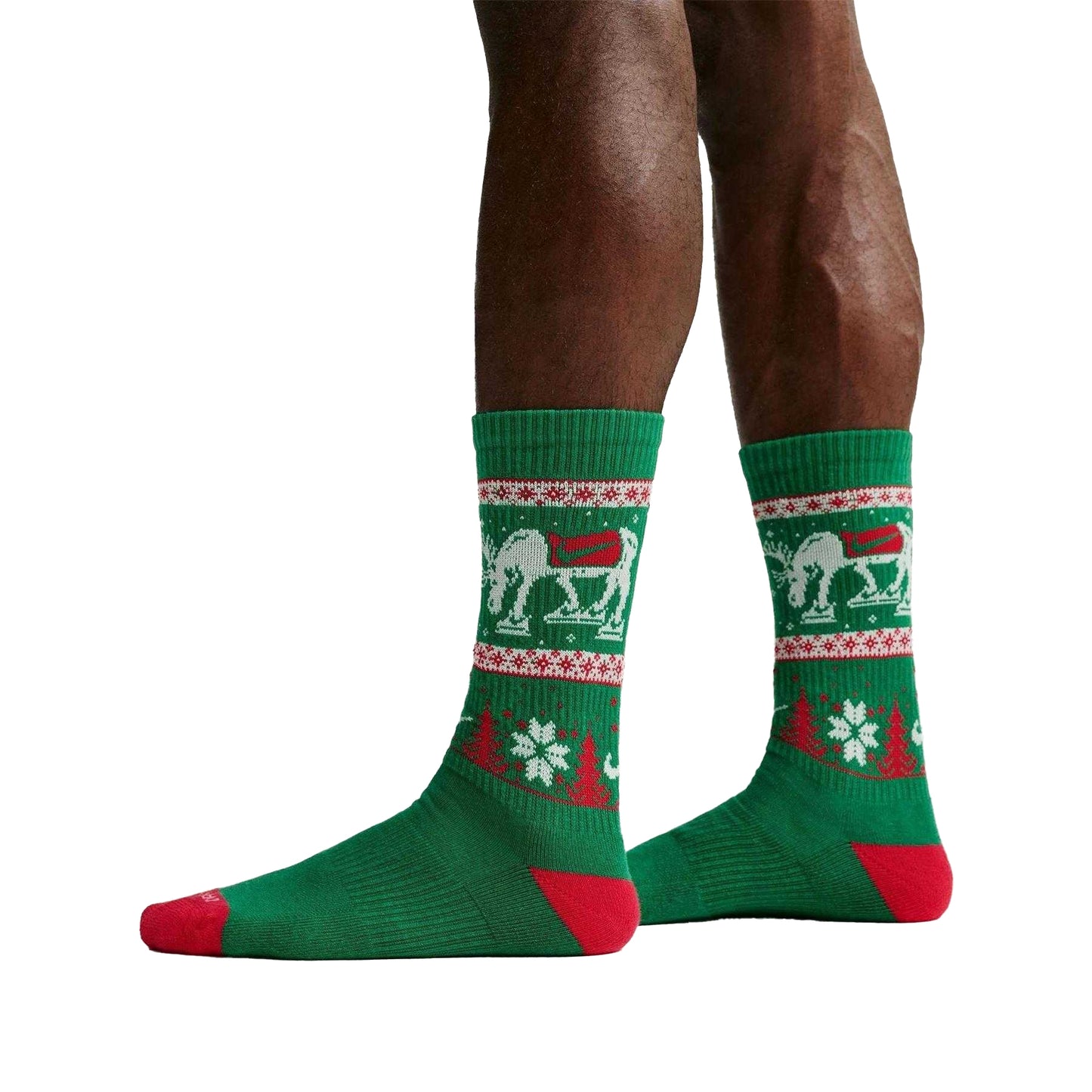 Multicoloured - Pack Shot - Nike Unisex Adult Christmas Crew Socks (Pack of 2)