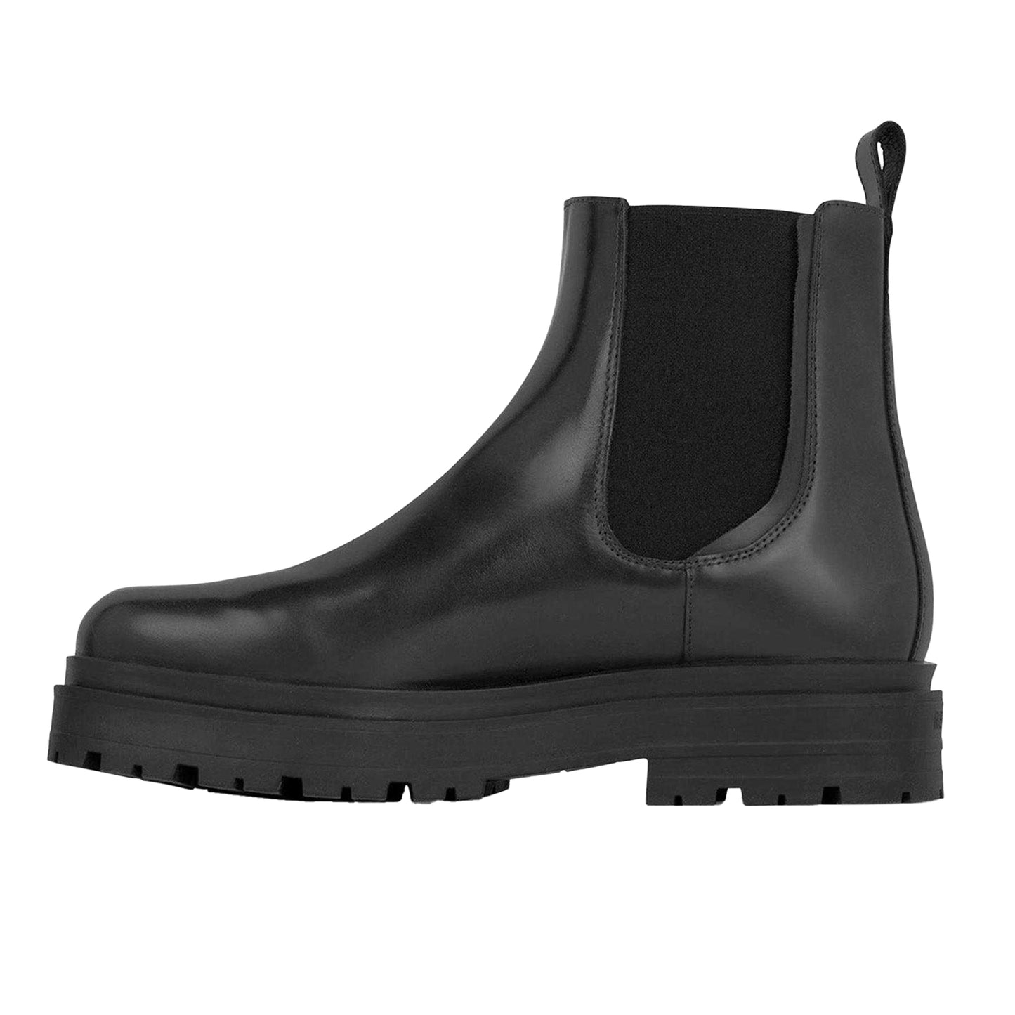 Off Black - Back - Represent Mens Leather Platform Chelsea Boots