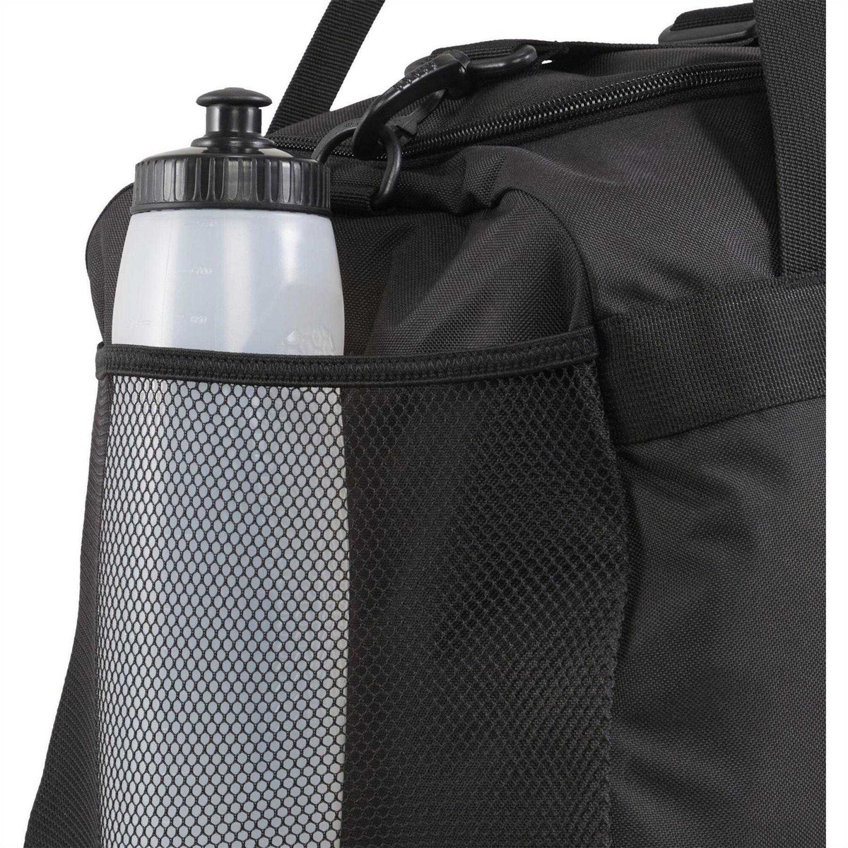Black - Side - Puma Challenger Logo Sport Duffle Bag