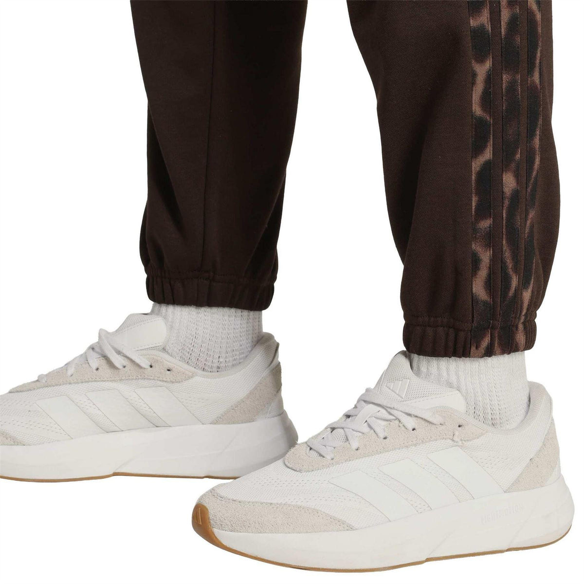Coffee - Lifestyle - Adidas Womens-Ladies Leopard Print Joggers
