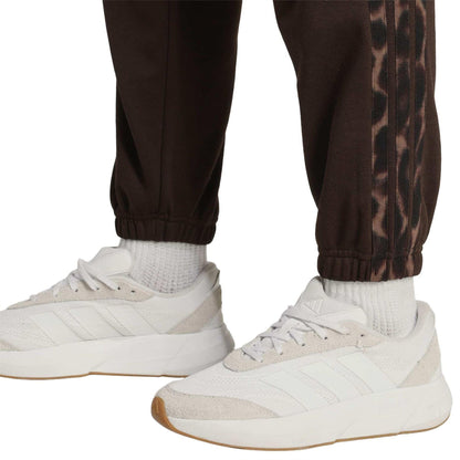 Coffee - Lifestyle - Adidas Womens-Ladies Leopard Print Joggers