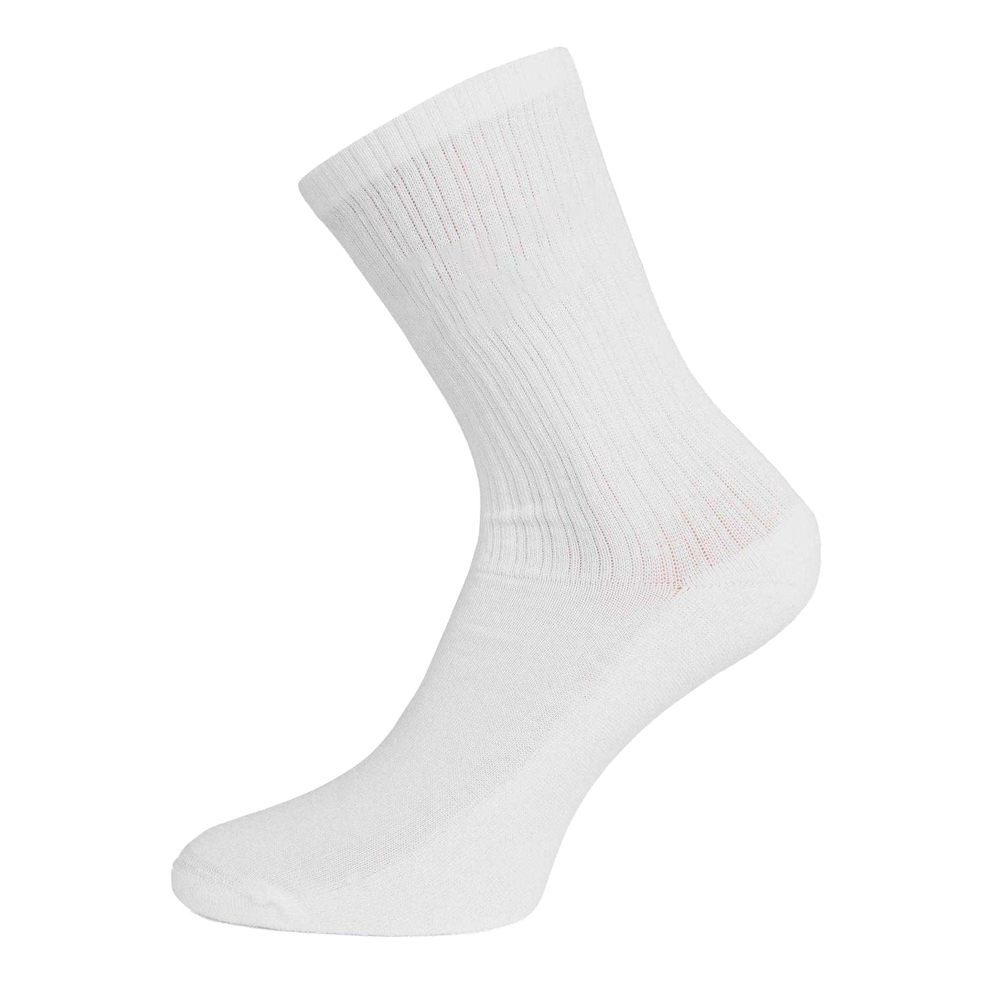 White - Back - Hugo Unisex Adult Embroidered Logo Crew Socks
