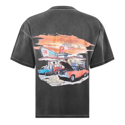Black - Back - Represent Mens Oversized T-Shirt