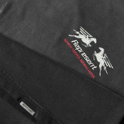 Black - Side - Represent Mens Oversized T-Shirt