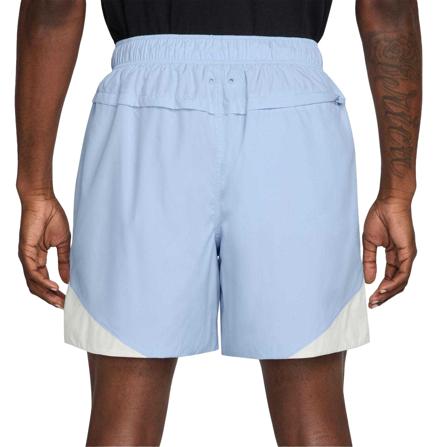 Blue - Back - Nike Mens Colour Block Track Shorts