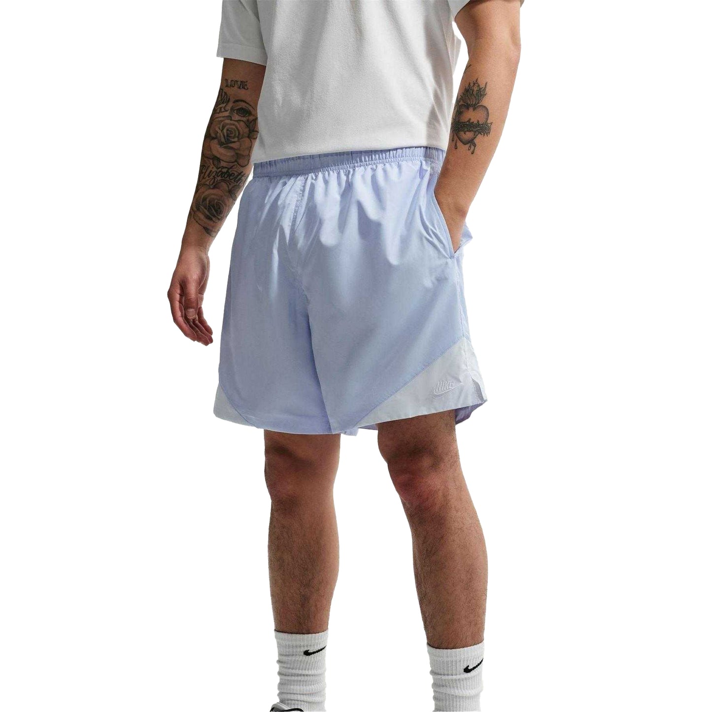 Blue - Pack Shot - Nike Mens Colour Block Track Shorts