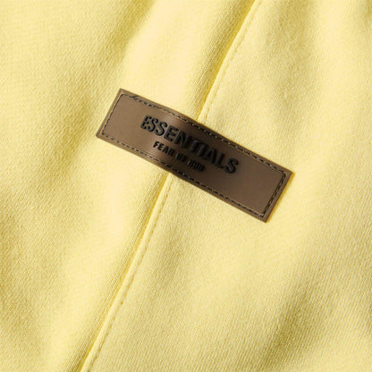 Canary Yellow - Side - Fear Of God Essentials Mens Fleece Sweat Shorts