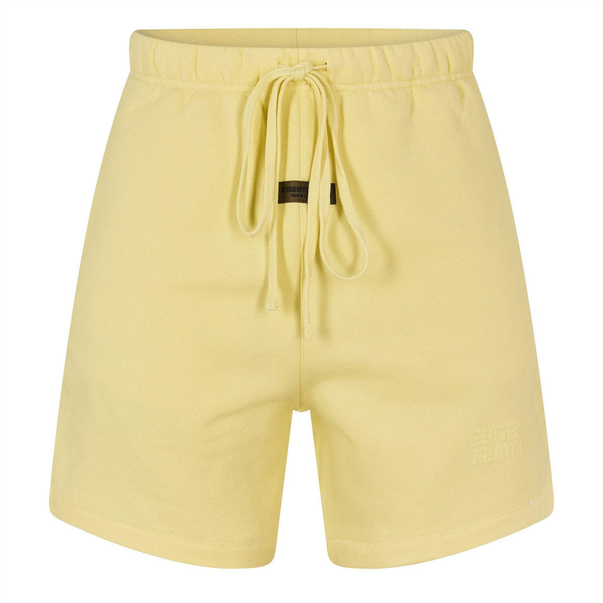 Canary Yellow - Front - Fear Of God Essentials Mens Fleece Sweat Shorts