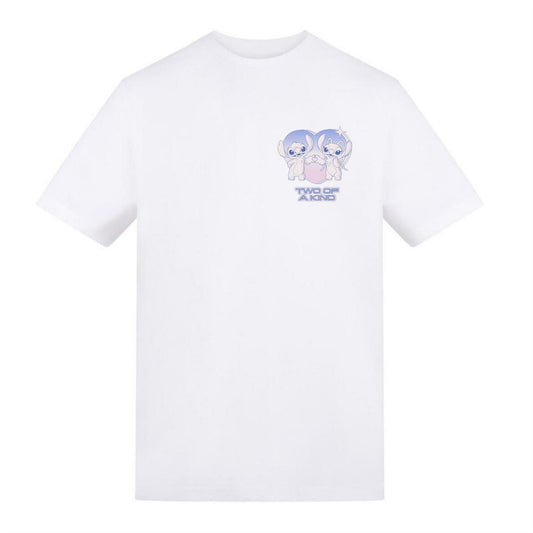 White - Front - Lilo & Stitch Unisex Adult Two Of A Kind Valentine`s Day T-Shirt
