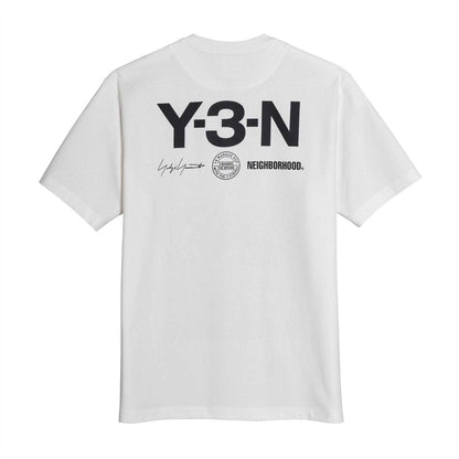 White - Back - Y-3 Mens Neighborhood Moth T-Shirt