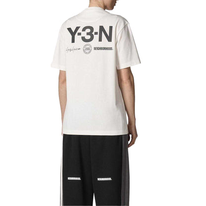White - Lifestyle - Y-3 Mens Neighborhood Moth T-Shirt
