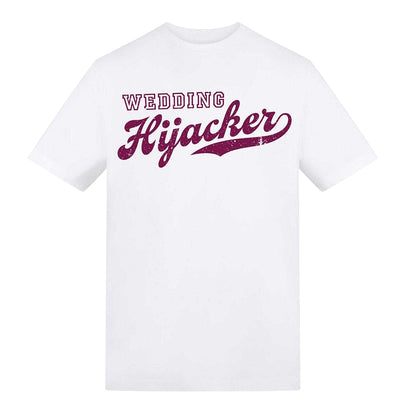 White - Front - AWD Mens Wedding Hijacker Short-Sleeved T-Shirt