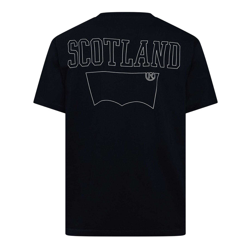 Black - Back - Levis Mens Scottish Flag T-Shirt