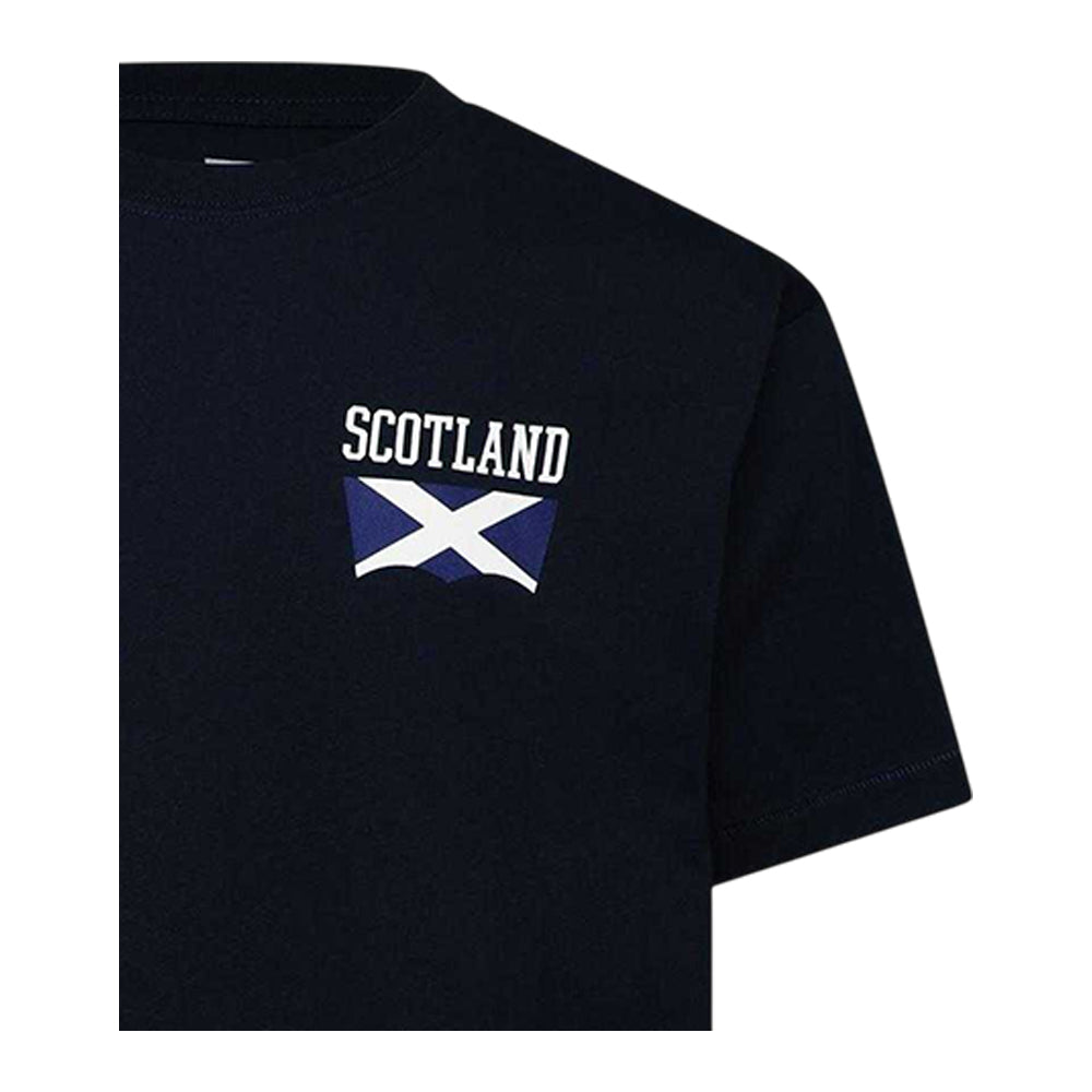 Black - Side - Levis Mens Scottish Flag T-Shirt